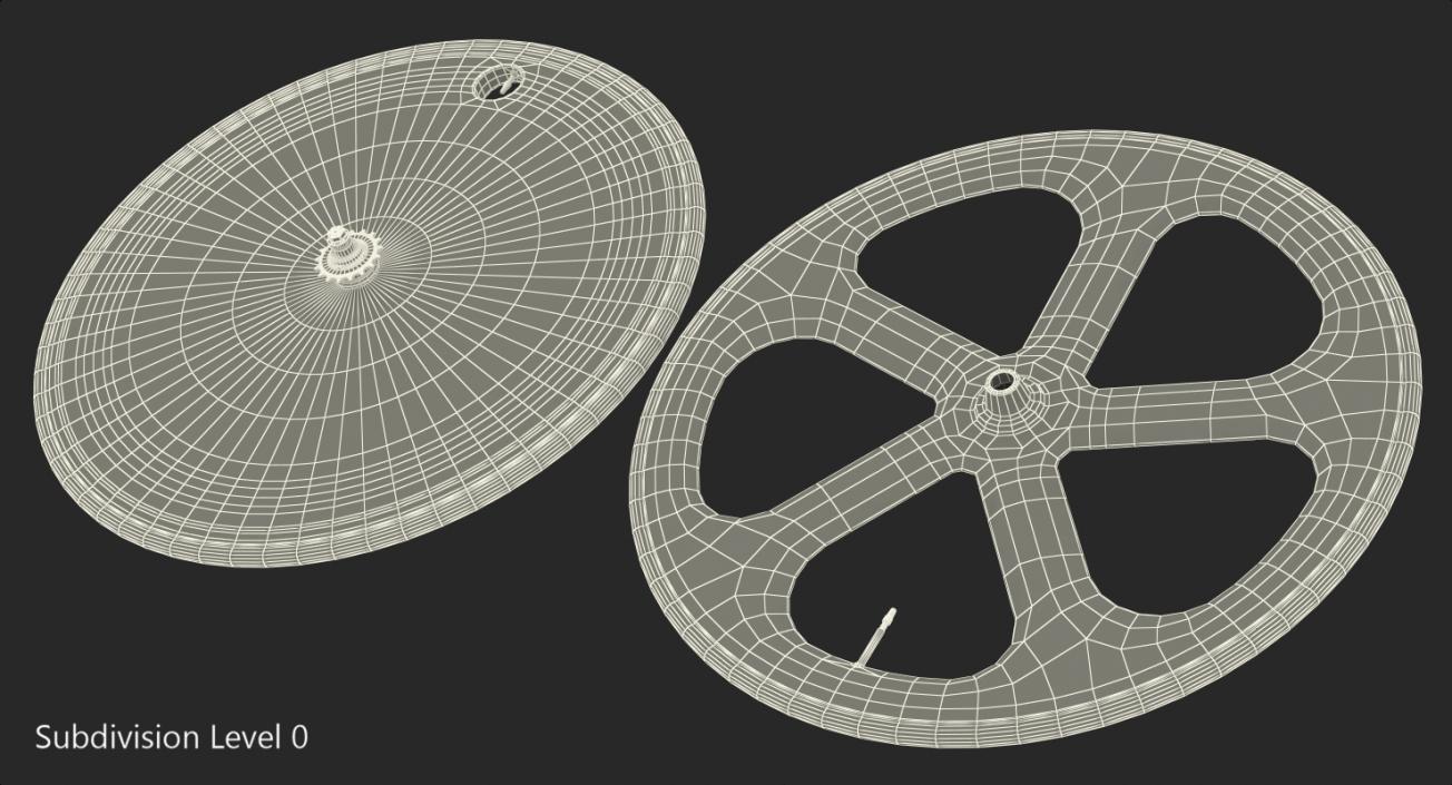 Track Bike Wheelset 3D model