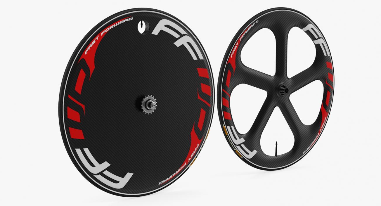 Track Bike Wheelset 3D model