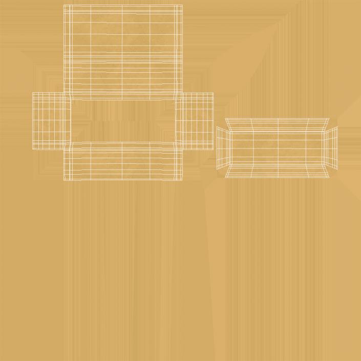 Calcium Silicate Block Frogged Yellow 3D