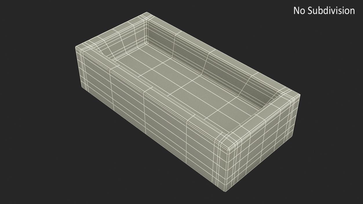 Calcium Silicate Block Frogged Yellow 3D