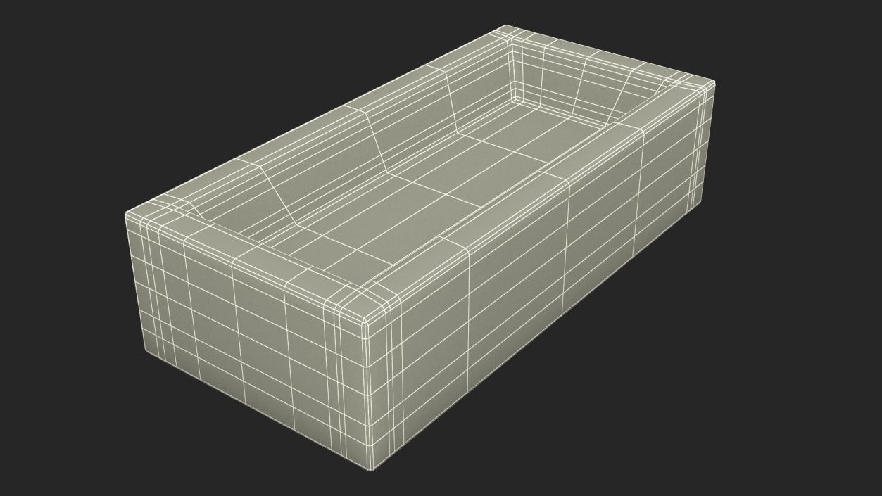 Calcium Silicate Block Frogged Yellow 3D