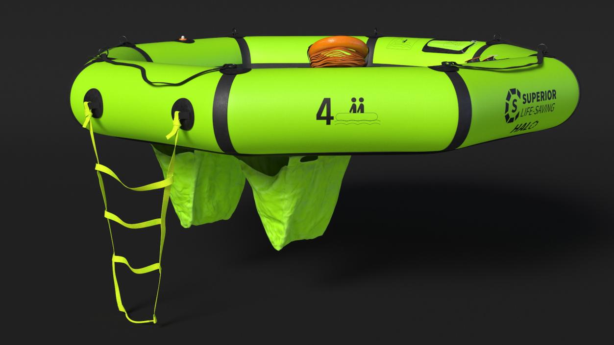 3D Superior HALO Life Raft model