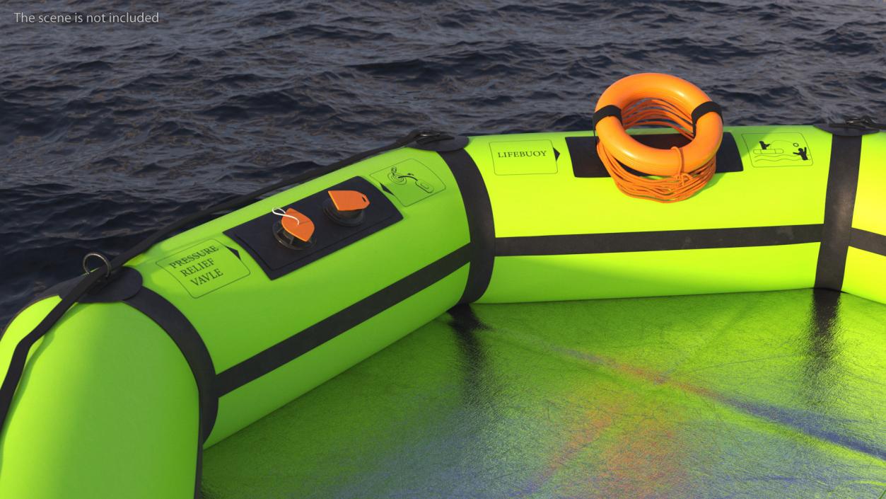 3D Superior HALO Life Raft model