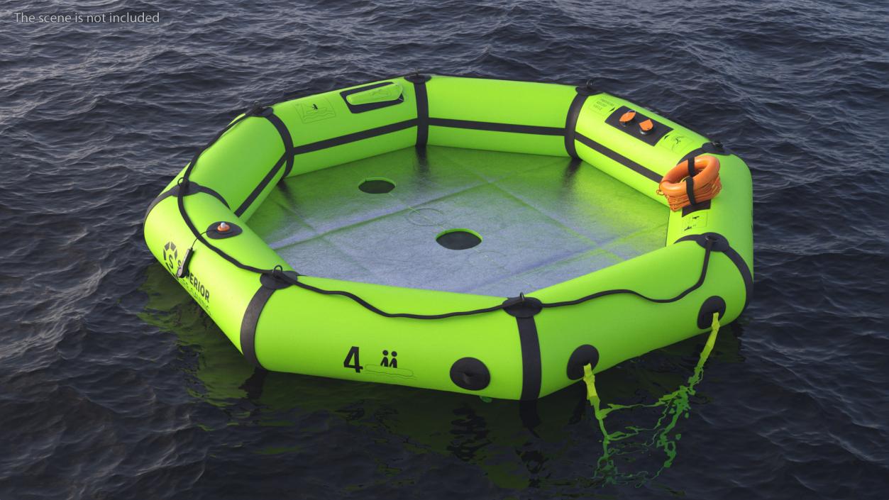 3D Superior HALO Life Raft model