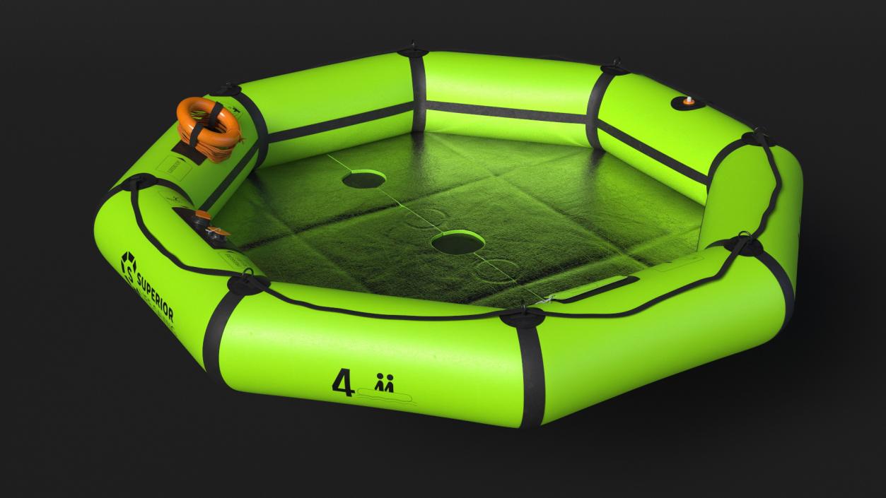 3D Superior HALO Life Raft model