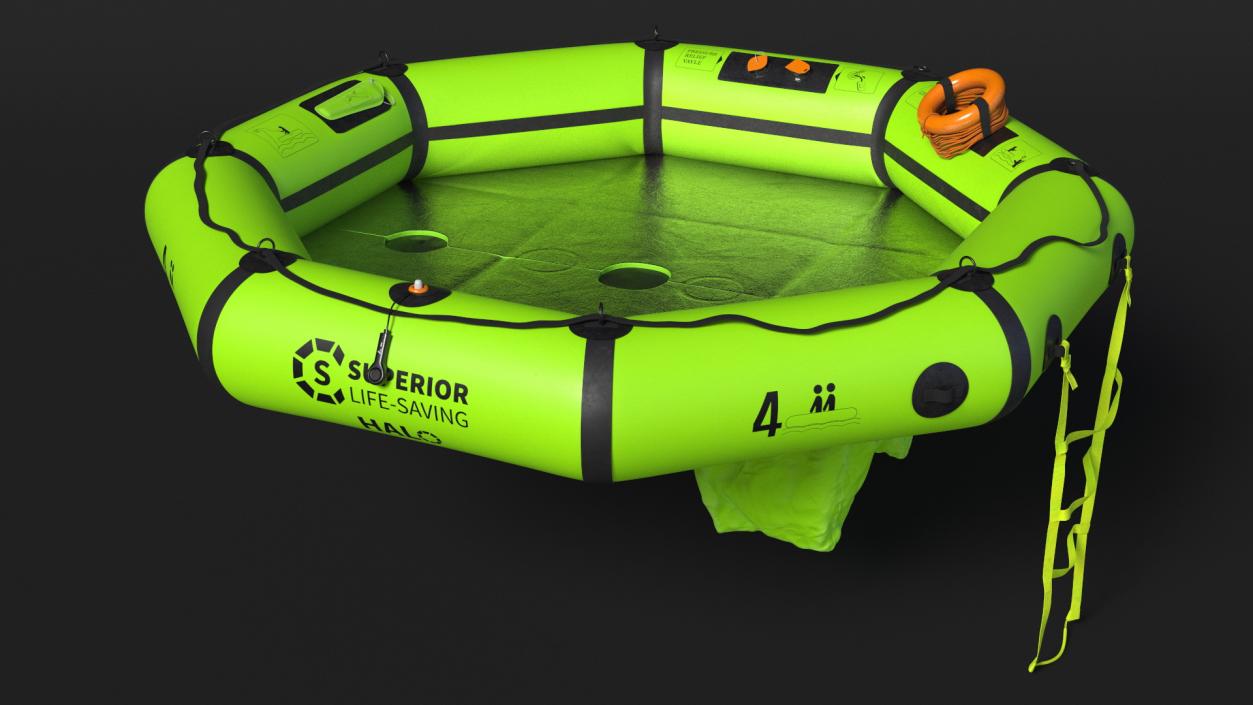 3D Superior HALO Life Raft model