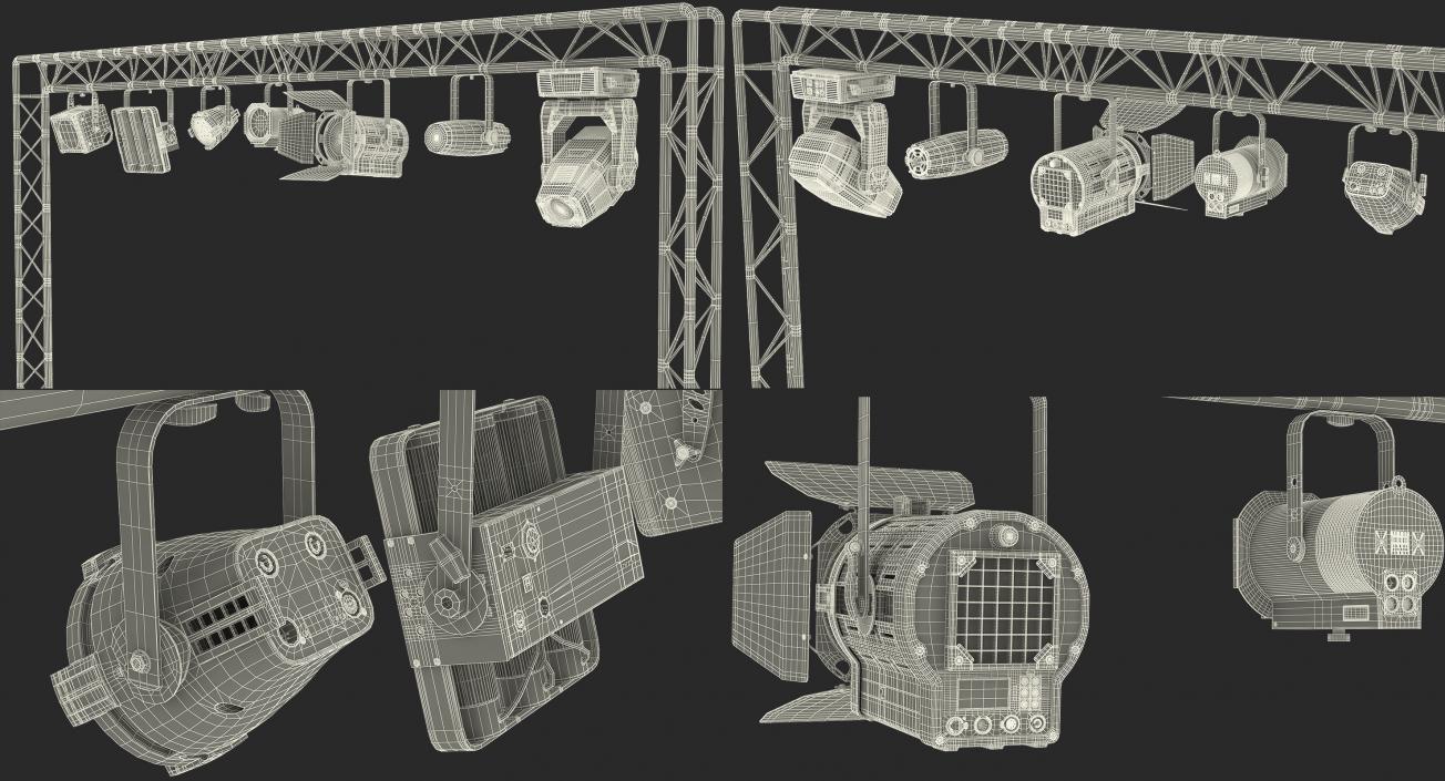 Truss with Lights 3D