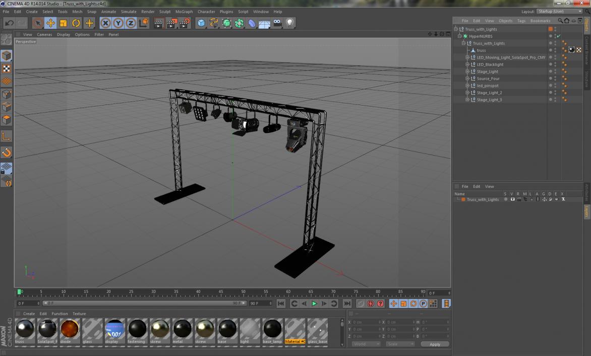 Truss with Lights 3D