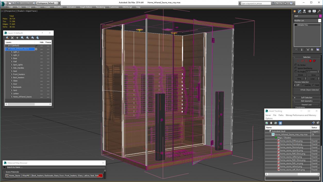 Home Infrared Sauna 3D model