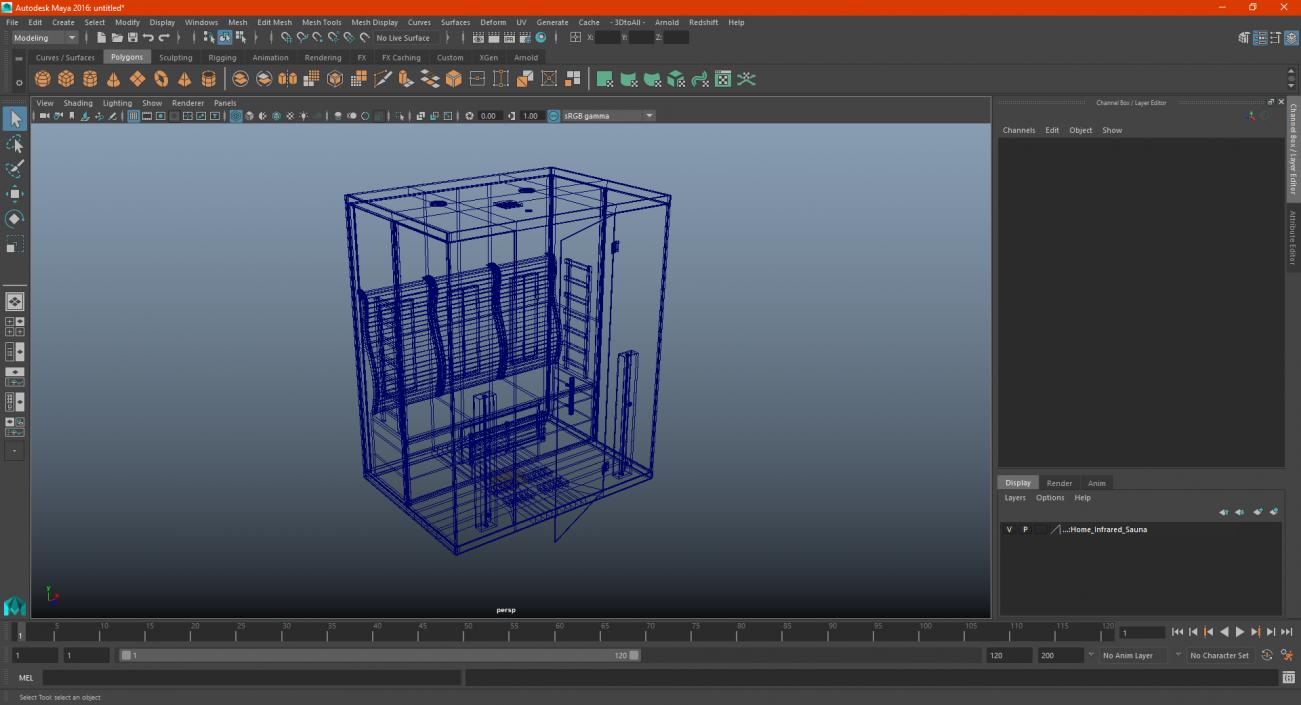 Home Infrared Sauna 3D model