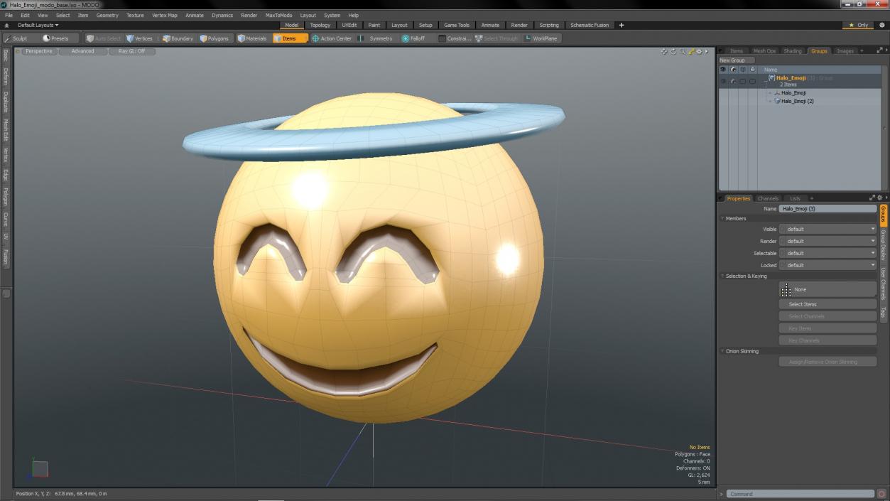 3D model Halo Emoji