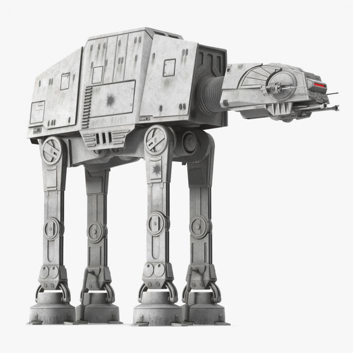 3D Dirt Star Wars AT-AT Rigged for Cinema 4D