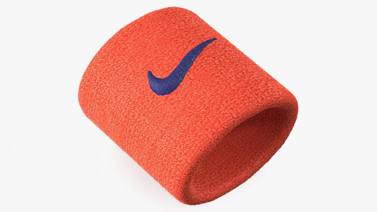 3D model Nike Swoosh Wristband Red