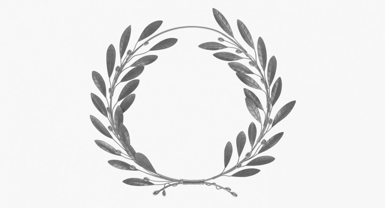 3D model Laurel Wreath Silver