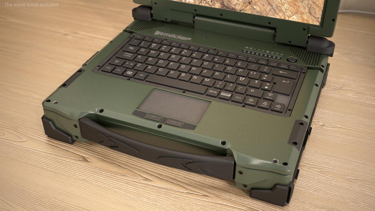 Rocky RK12 Army Laptop 3D