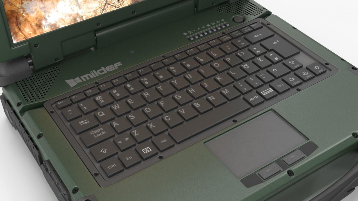 Rocky RK12 Army Laptop 3D