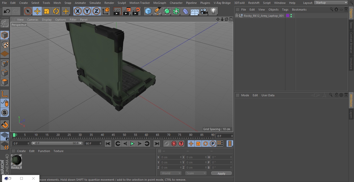 Rocky RK12 Army Laptop 3D