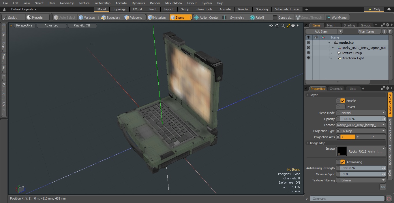 Rocky RK12 Army Laptop 3D