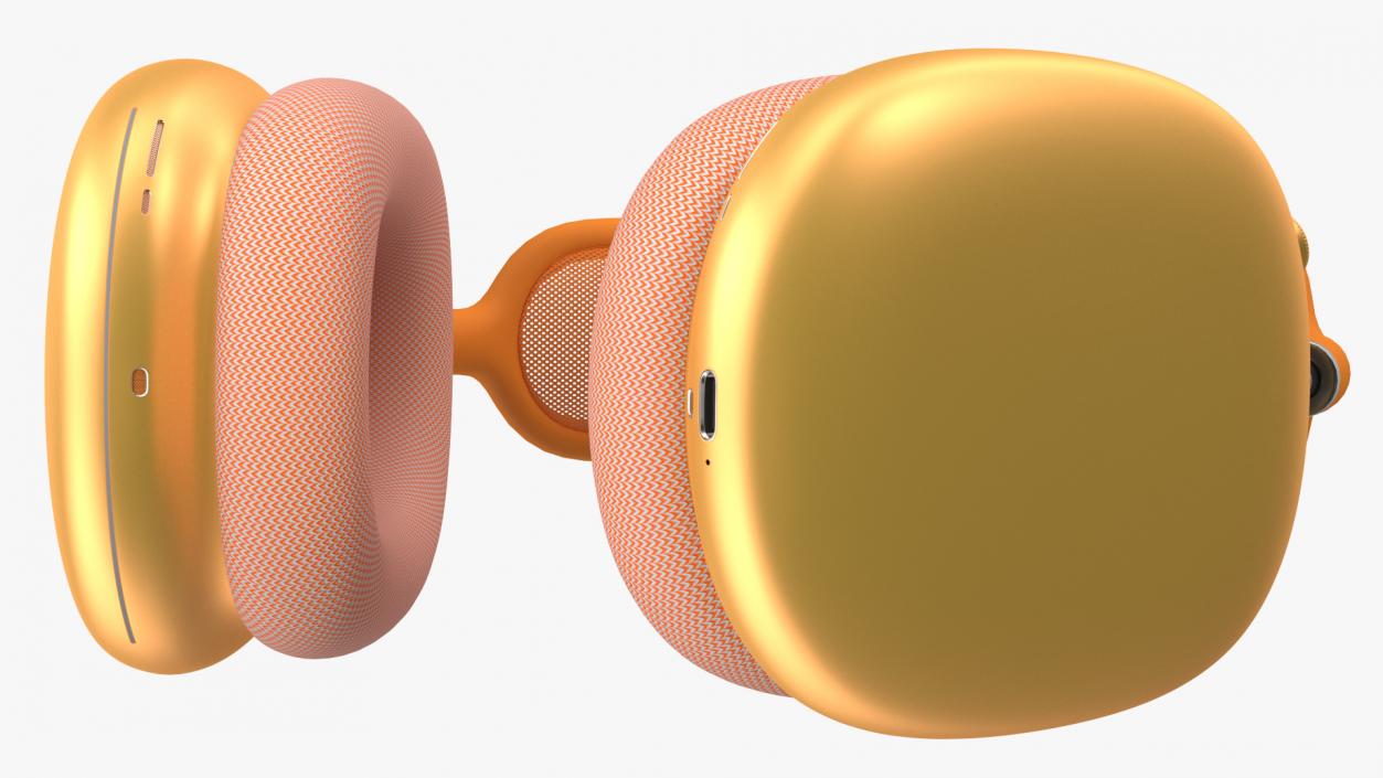 Headphones Orange 3D