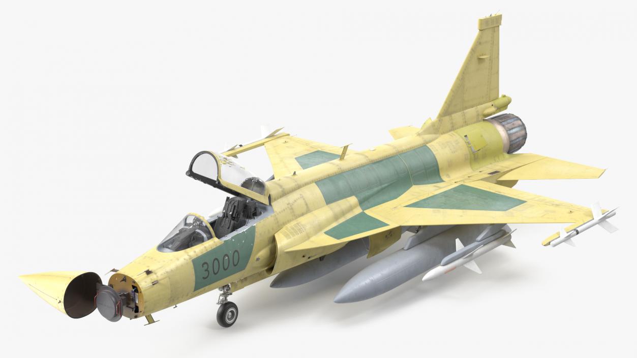 JF-17 Prototype with Armament 3D model