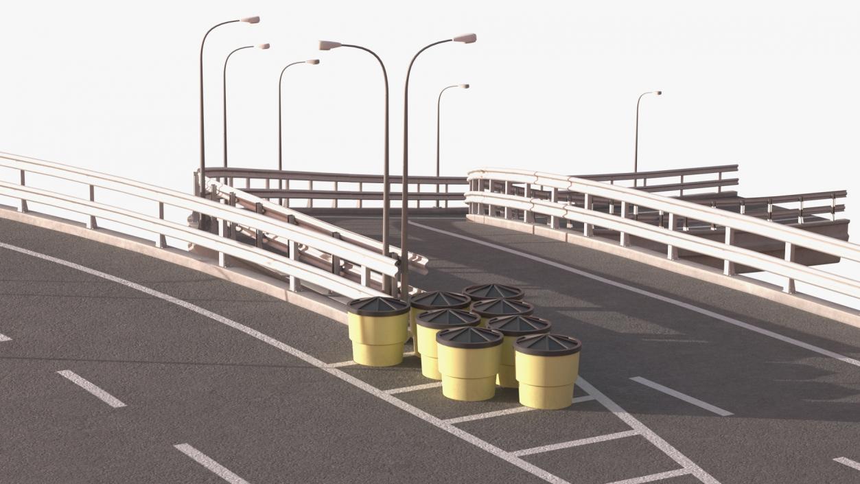 Highway Road Elements Collection 4 3D model