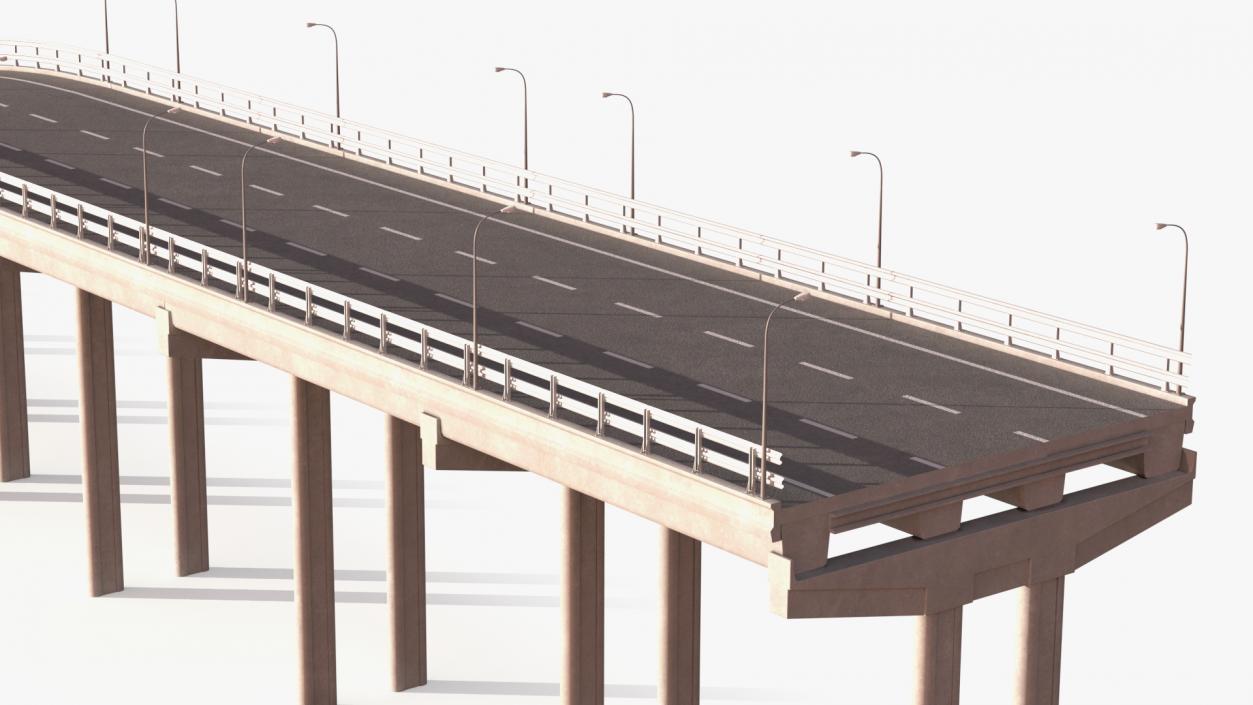 Highway Road Elements Collection 4 3D model