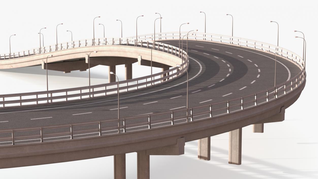 Highway Road Elements Collection 4 3D model