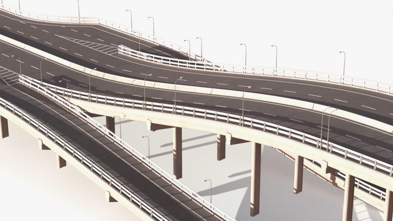 Highway Road Elements Collection 4 3D model