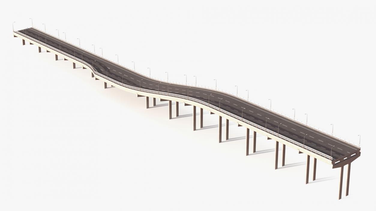 Highway Road Elements Collection 4 3D model