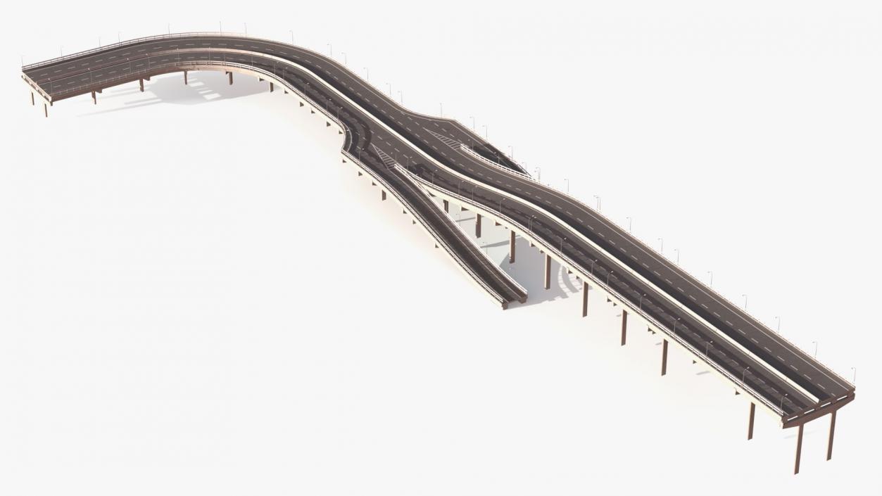 Highway Road Elements Collection 4 3D model