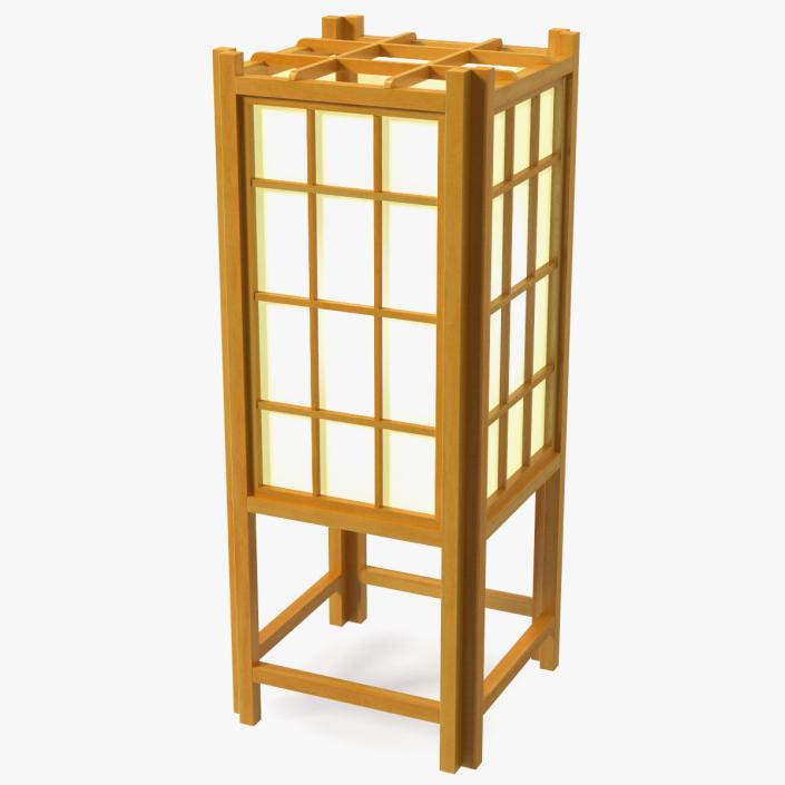 Shoji Floor Lamp Night Glow 3D