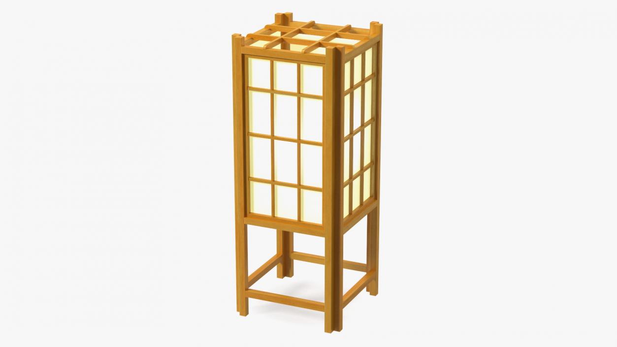 Shoji Floor Lamp Night Glow 3D