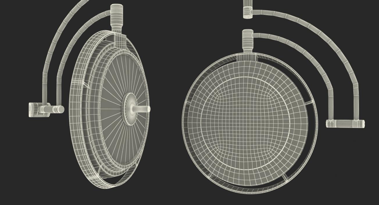 Ceiling Mount Berchtold Chromophare Surgical Lighting System Rigged 3D