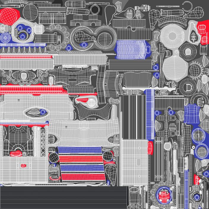 3D Dyson V8 Cordless Vacuum Rigged