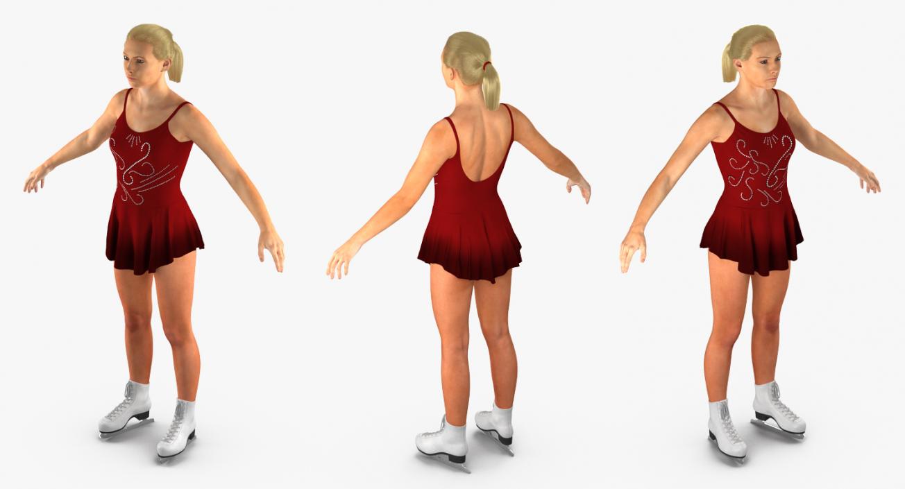 3D model Female Figure Skater