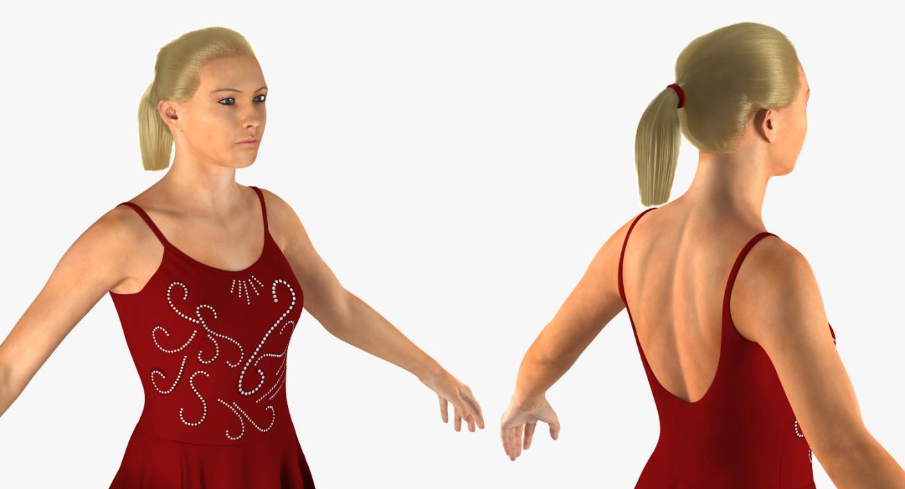 3D model Female Figure Skater