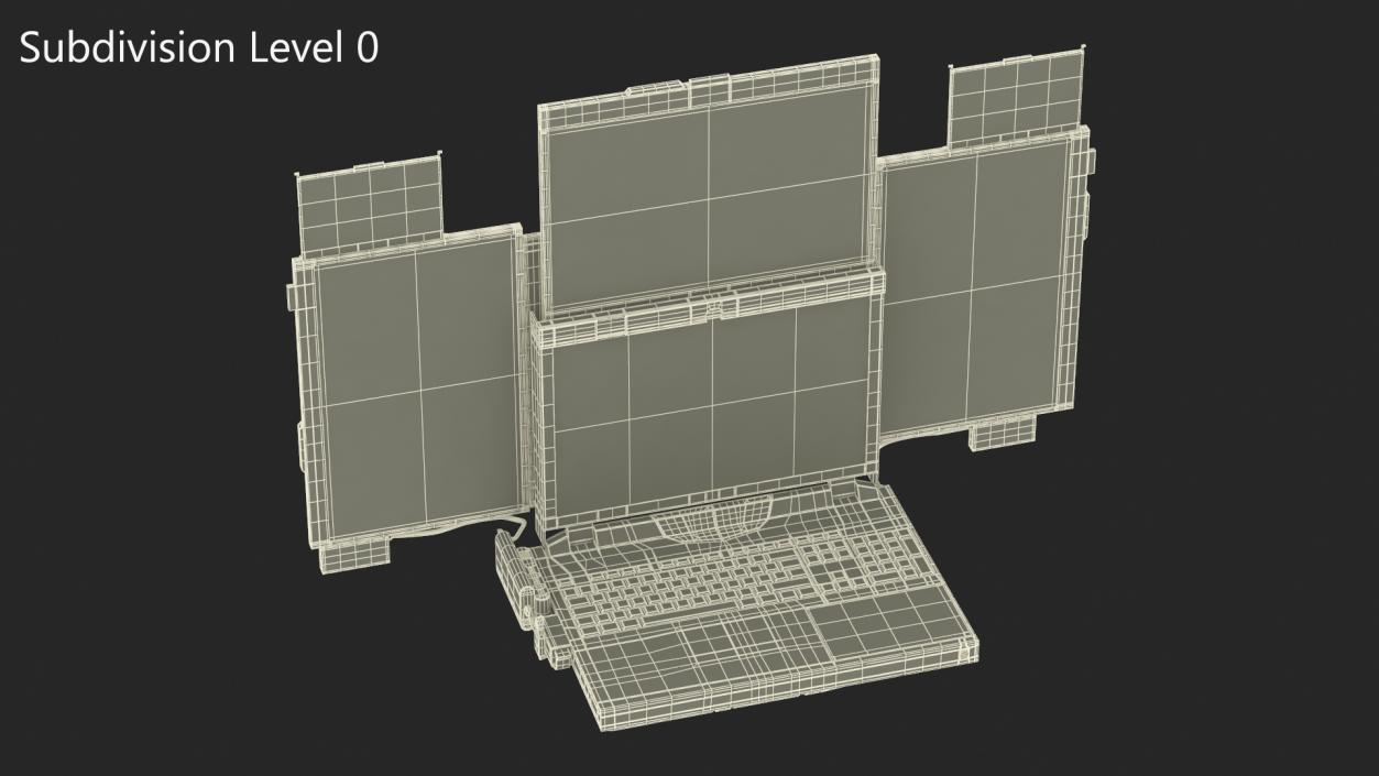 3D Laptop Expanscape Aurora with Miner Software Rigged