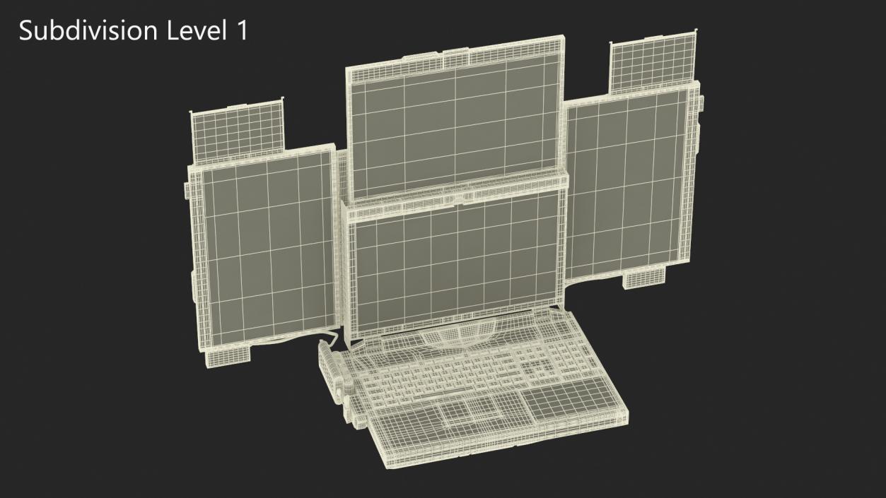 3D Laptop Expanscape Aurora with Miner Software Rigged