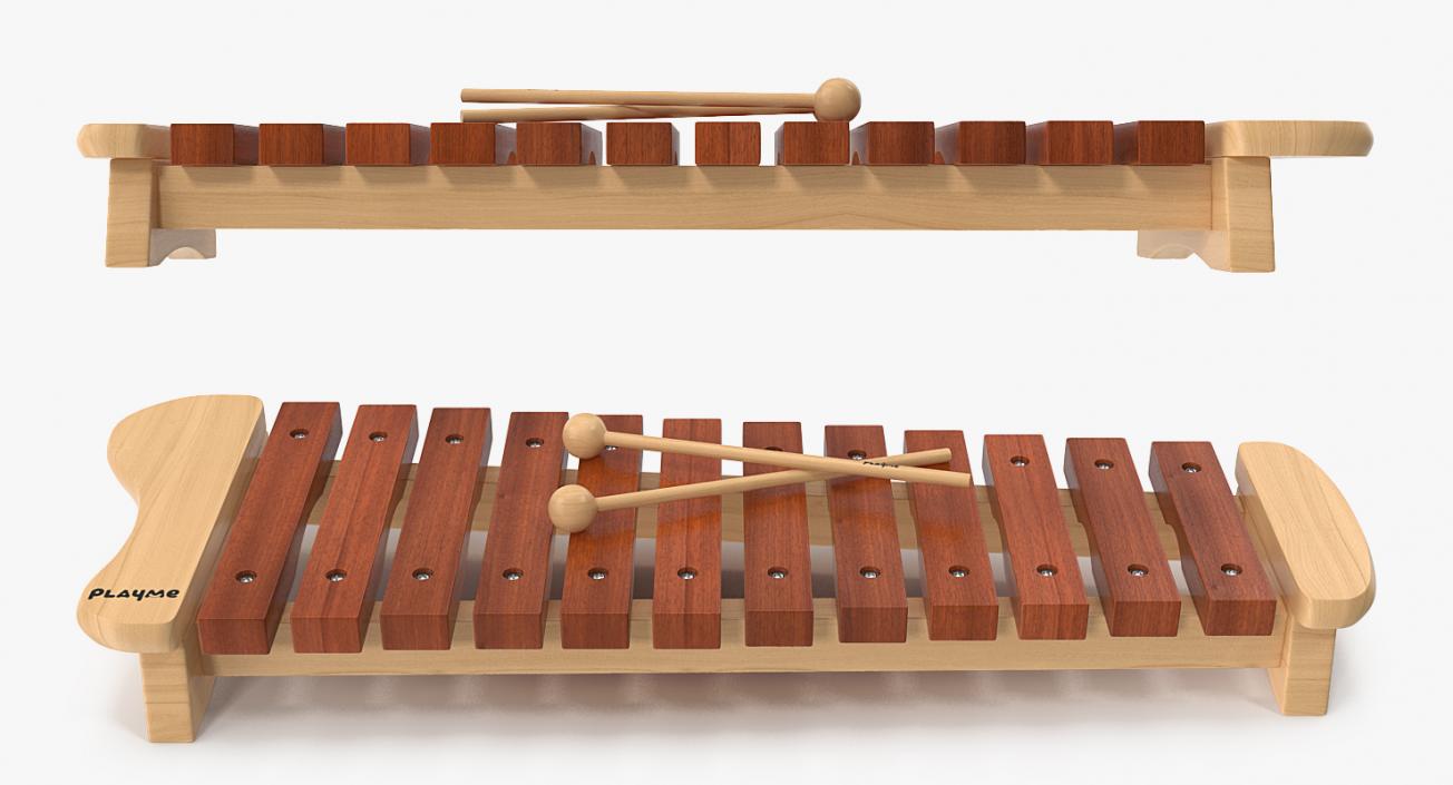 Xylophone 3D model