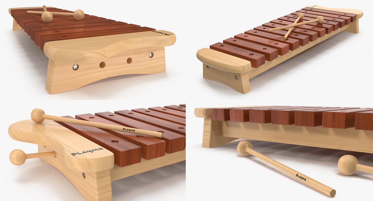 Xylophone 3D model