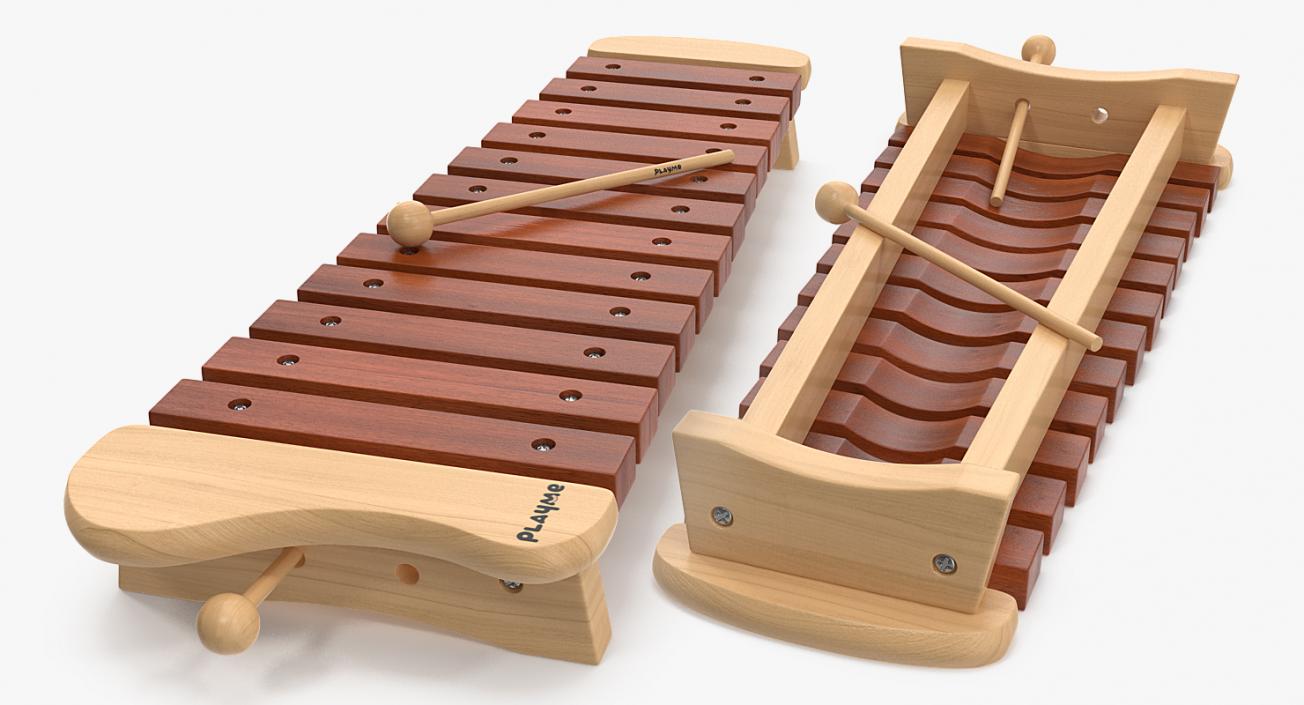 Xylophone 3D model