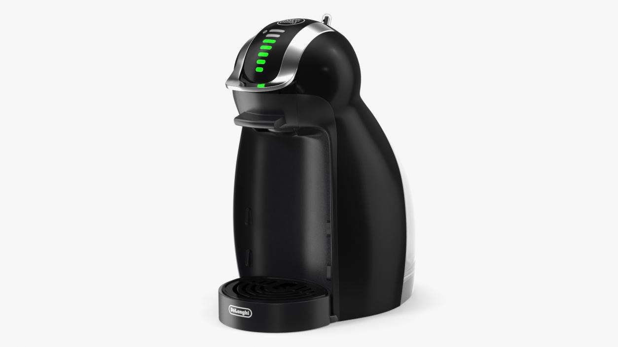 Dolce Gusto Capsule Coffee Machine Black Rigged 3D