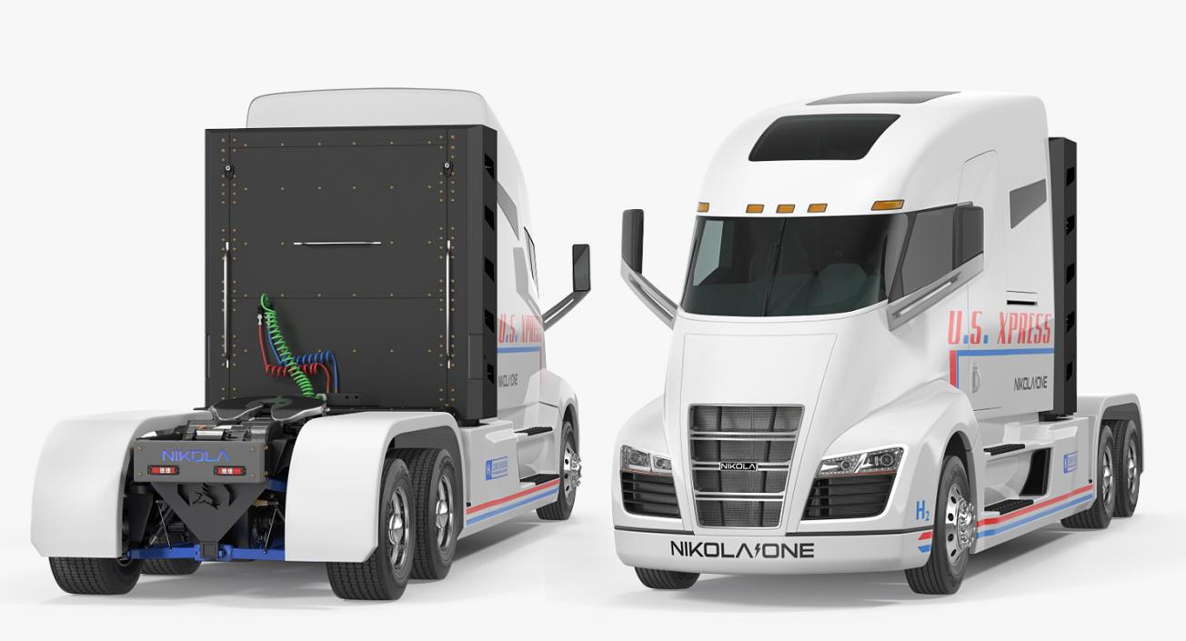 3D model Electric Semi Truck Nikola One