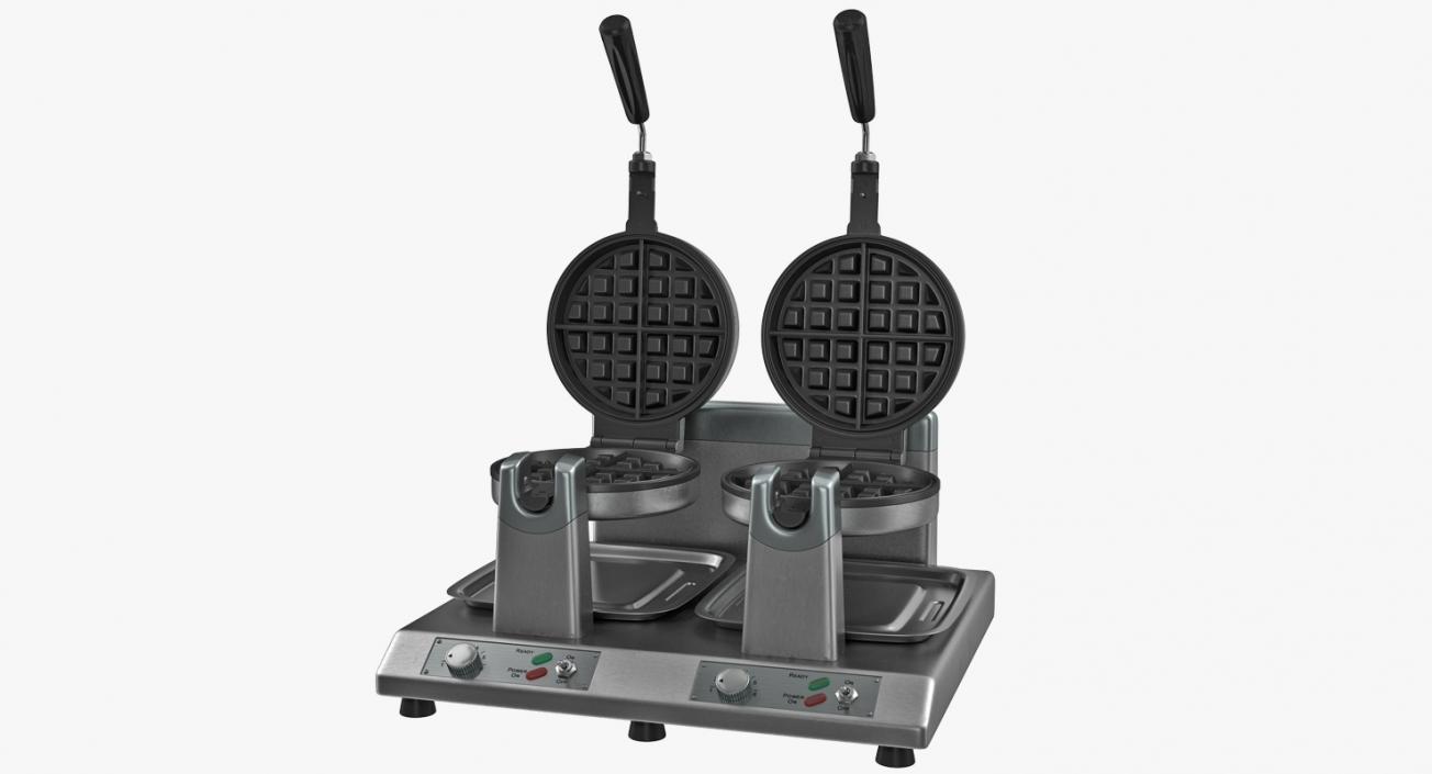 3D Commercial Waffle Maker Double Heads