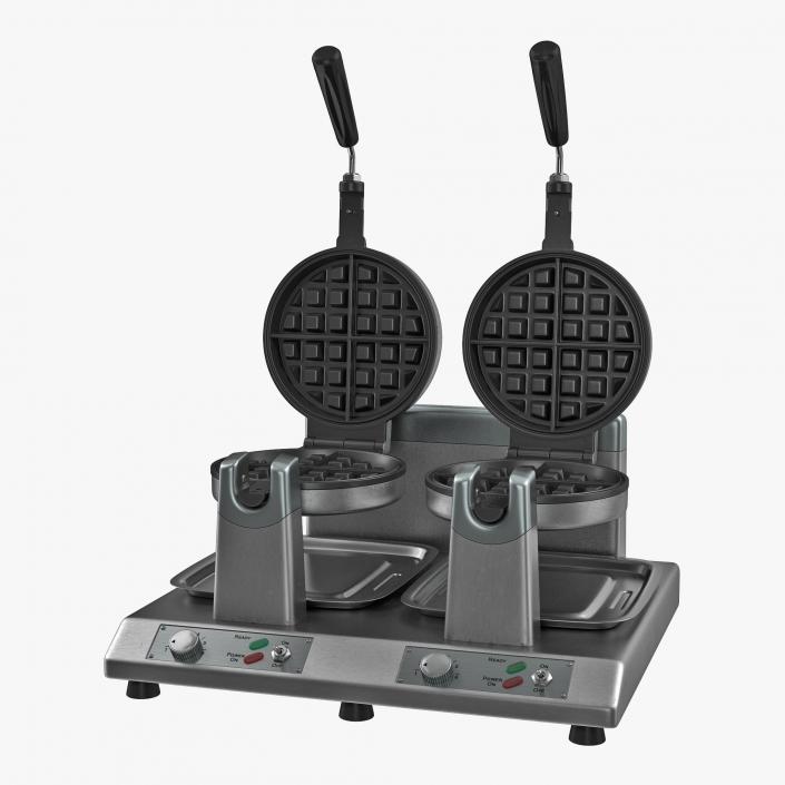 3D Commercial Waffle Maker Double Heads