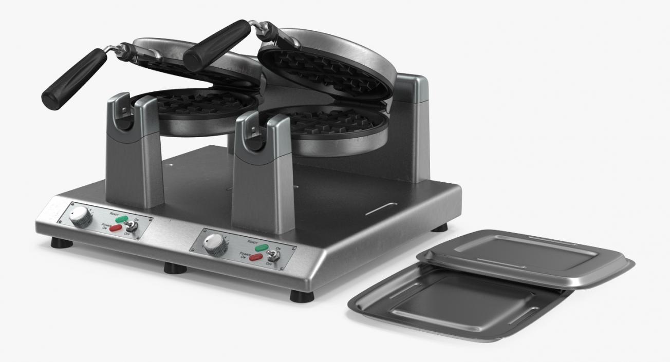 3D Commercial Waffle Maker Double Heads