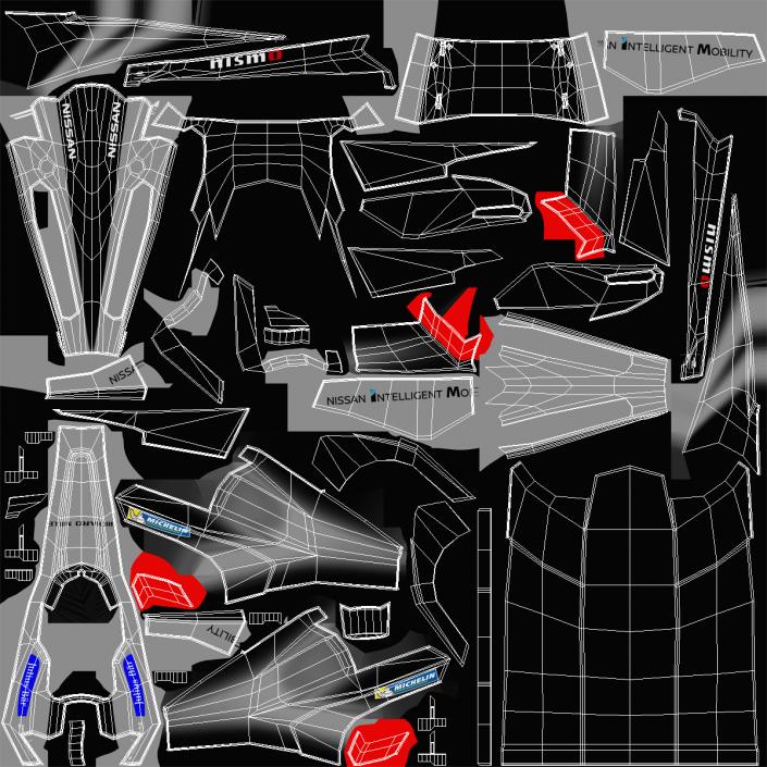 3D model Formula E Nissan Car