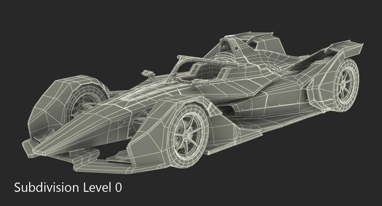 3D model Formula E Nissan Car