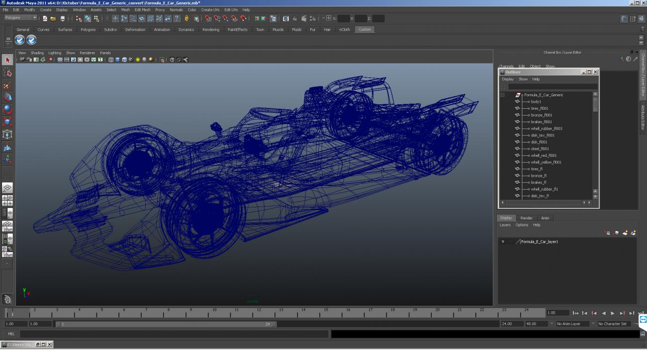 3D model Formula E Nissan Car