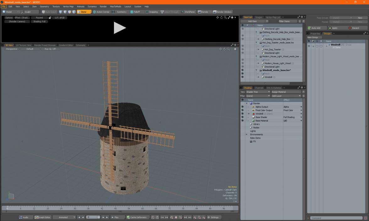 3D model Windmill